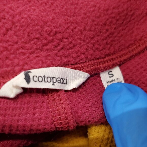 Abrazo Fleece Half-Zip Jacket - Women's Small Jacket Mustard Yellow Dark Rose - Picture 4 of 5